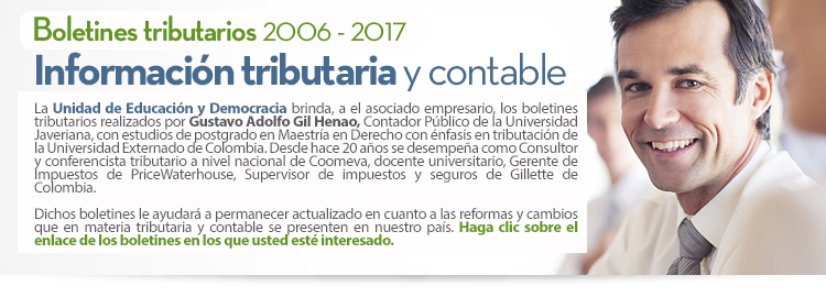 Boletines tributarios 2006 - 2017